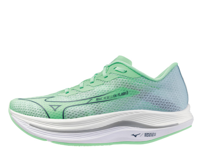 Mizuno 美津濃 REBELLION FLASH 輕量透氣回彈男女慢跑運動鞋 J1GC243581