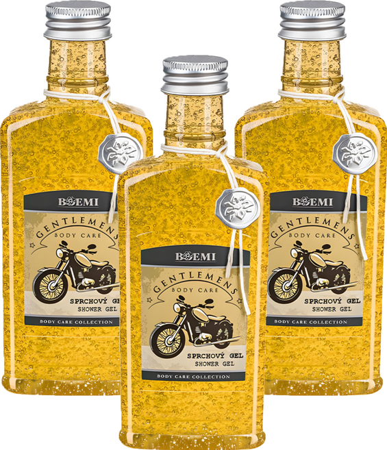 BOEMI紳士機車沐浴膠 275ml - Gentlemen Body Care, 3瓶