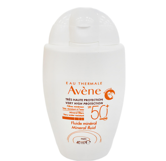 Avene 雅漾 全效極護物理防曬液 SPF50+ 40ml, 1瓶