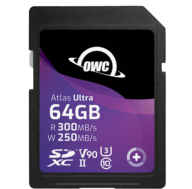 OWC Atlas Ultra SD 記憶卡 SDXC UHS-II V90 OWCSDV90U0064, 64GB, 1個