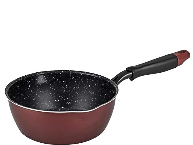 FREIZ 和平 IH爐適用 Just Pan NEO 雙層牛奶鍋/雪平鍋, 14cm, 酒紅色, 1支