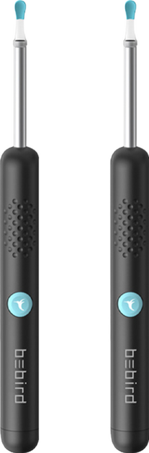 bebird 蜂鳥 智能可視採耳棒 R1 黑色 13g, 2支, 1入