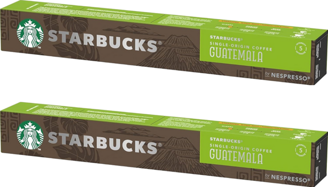 STARBUCKS 星巴克 單一產區瓜地馬拉咖啡膠囊 Nespresso咖啡機專用, 5.2g, 10顆, 2盒