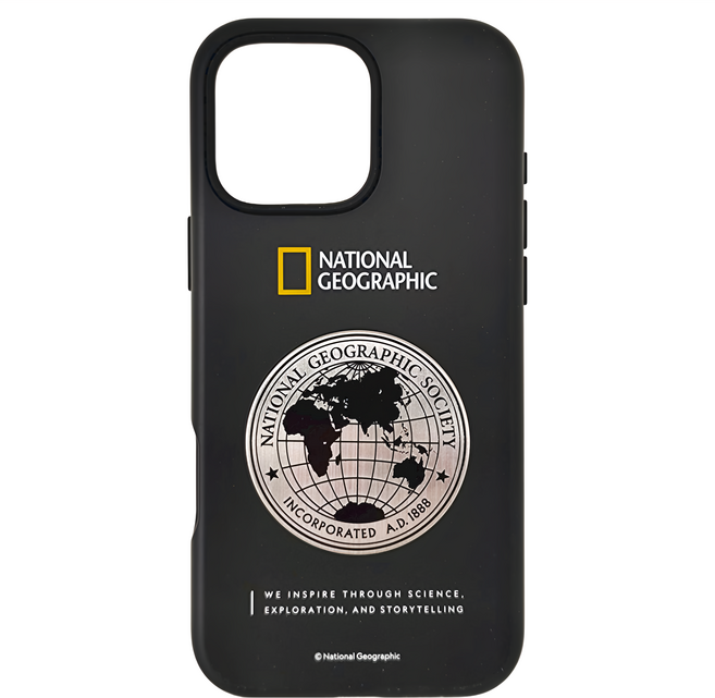 NATIONAL GEOGRAPHIC 國家地理 Metal Deco 地球徽章保護殼
