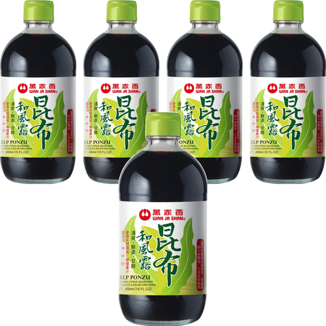 萬家香 昆布和風露, 450ml, 5瓶