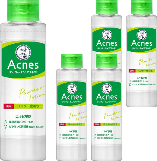 MENTHOLATUM 曼秀雷敦 Acnes 抗痘粉狀調理水, 180ml, 5件
