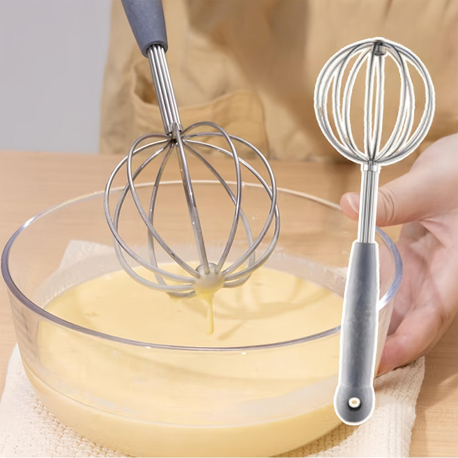蕉蕉購物 手動烘焙打蛋器, 1支, 灰色