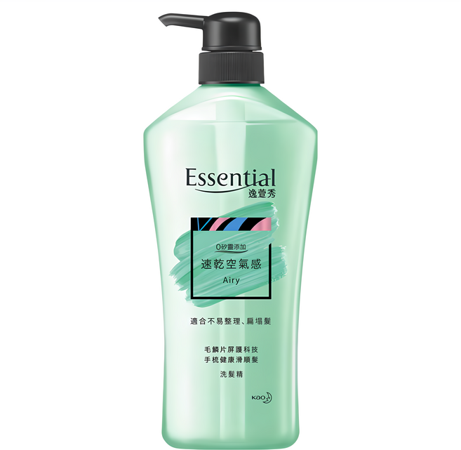 Essential 逸萱秀 瞬效鎖水系列 速乾空氣感洗髮精, 700ml, 1瓶