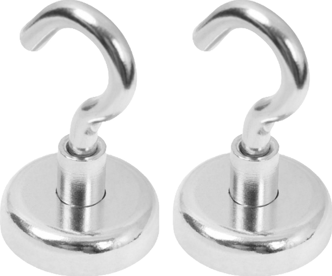 DIBOTE 迪伯特 強力磁鐵掛勾, 銀色, 1組