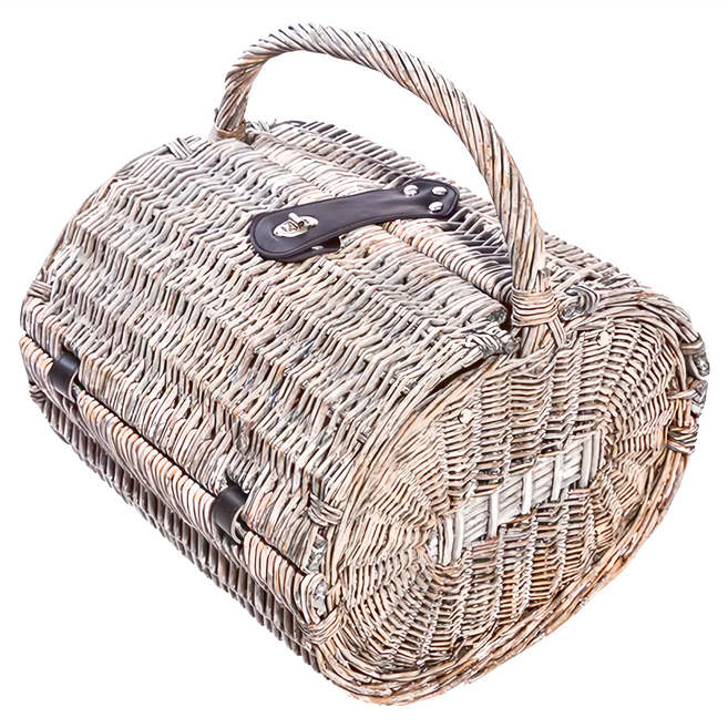 Bonne Nuit 野餐籃套裝 35.5cm x 36.5cm 藤木材質, 藤木色, 1個