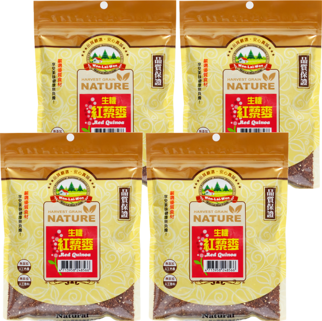 WON LAI WON 旺來旺 生機紅藜麥, 300g, 4包
