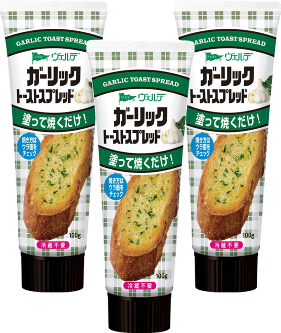 VERDE 管裝蒜味醬, 100g, 3條