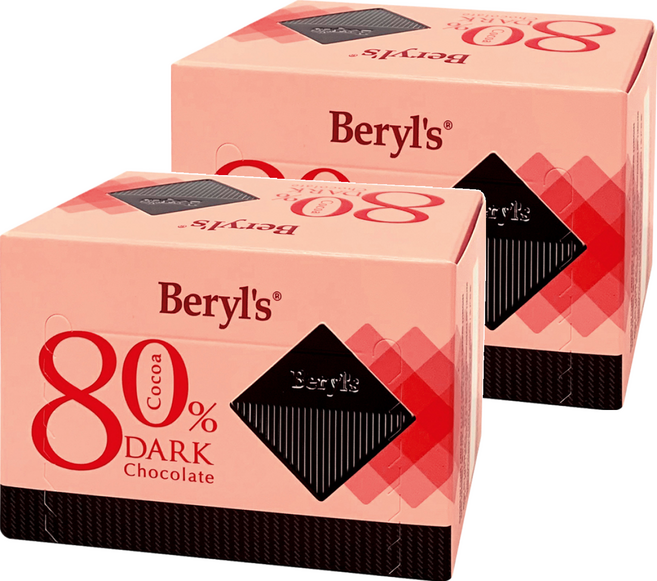 Beryl's 80%可可含量黑巧克力, 60g, 2盒