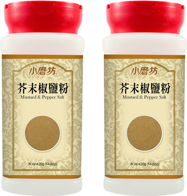 小磨坊 芥末椒鹽粉, 420g, 2瓶