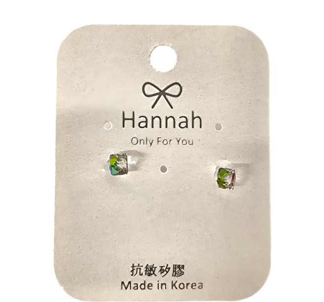 Hannah 正韓單鑽耳環