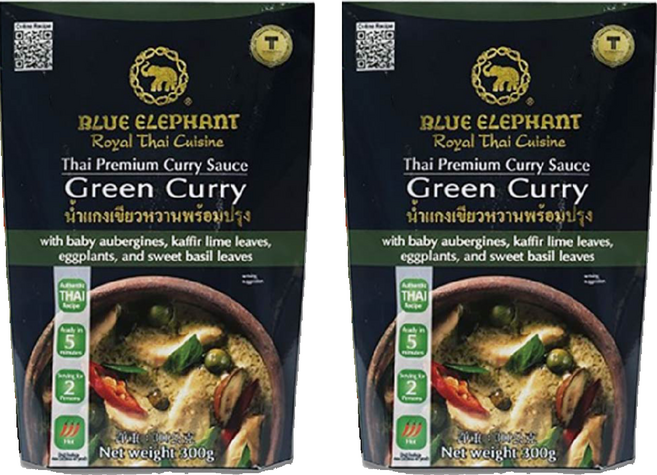 BLUE ELEPHANT 藍象 即食調理包 綠咖哩, 300g, 2包