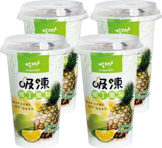 吃果籽 吸凍飲 柳丁鳳梨, 220g, 4個