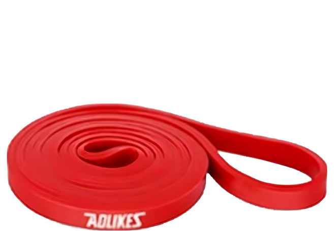 AOLIKES 奧力克斯 重訓健身瑜珈彈力拉力帶 3602 7~16kg, 紅色, 1條
