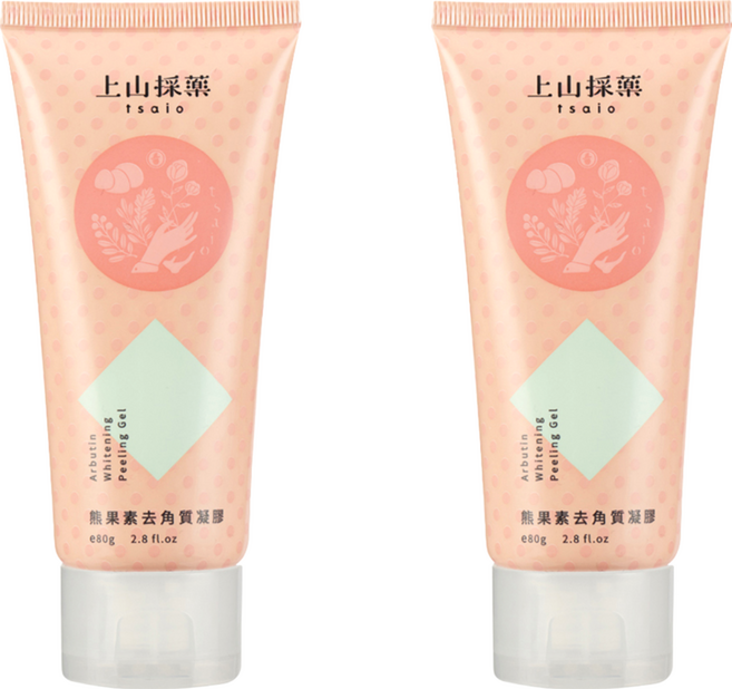 tsaio 上山採藥 熊果素去角質凝膠, 80g, 2條
