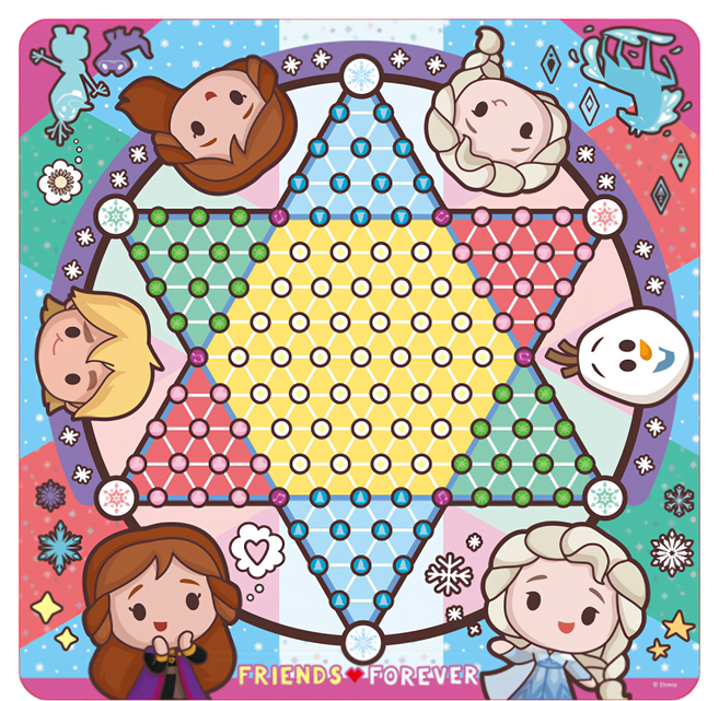 Disney 迪士尼 聰明玩跳棋, 冰雪奇緣 多色, 1盒
