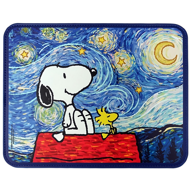PEANUTS 史努比 大師滑鼠墊, 星夜, 1個