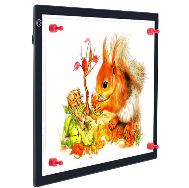 LED無極調光專業透寫描圖繪圖板/拷貝板 A4款