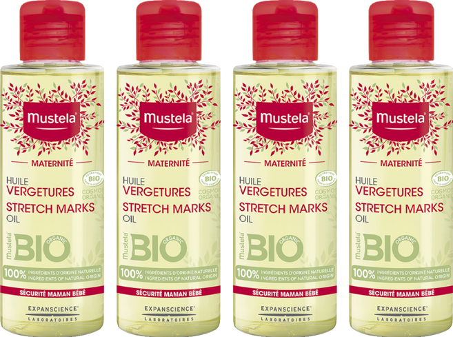 mustela 慕之恬廊 孕膚油, 105ml, 4罐