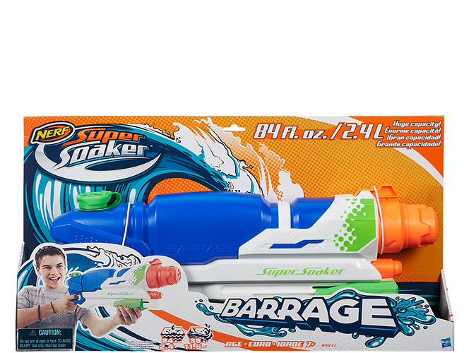 Hasbro 孩之寶 NERF Super Soaker 超威水槍系列 超猛水力 2.4L, 1個, 多色