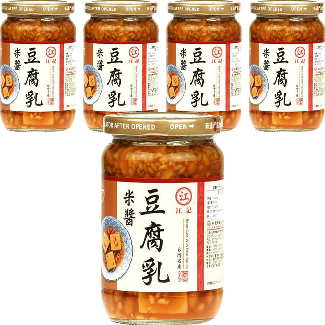 江記 米醬豆腐乳, 380g, 5罐