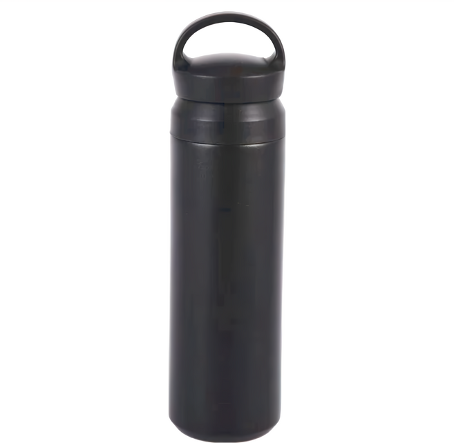 日式304不鏽鋼真空保溫杯 350ML 旅行隨行杯, 經典黑, 1瓶