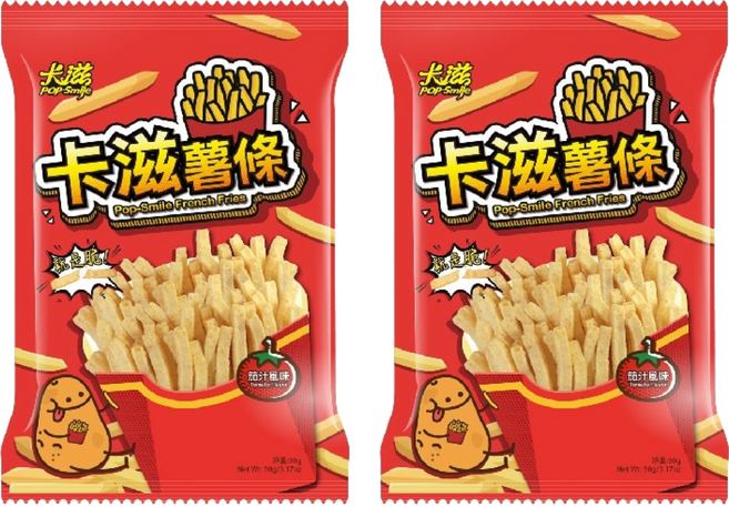 Pop-Smile 卡滋 鮮脆薯條 茄汁風味, 90g, 2包