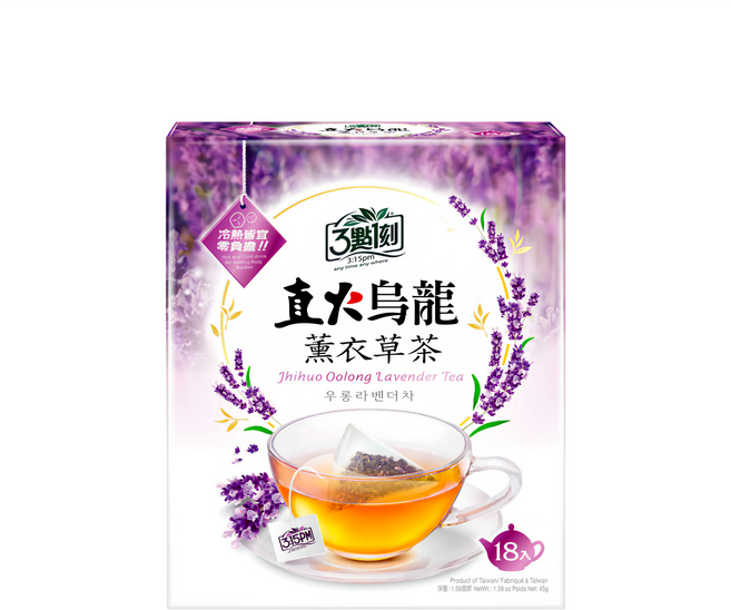 3點1刻 直火烏龍 薰衣草茶, 2.5g, 18包, 1盒
