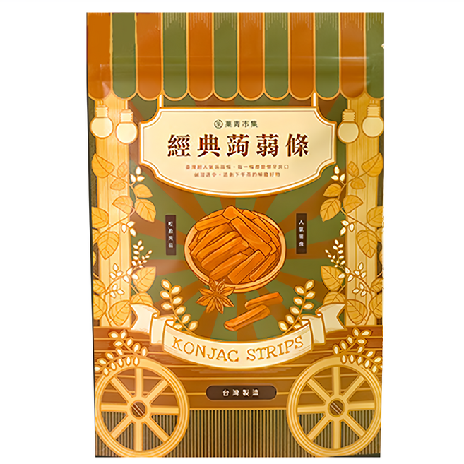 Green Market 菓青市集 香蒜蒟蒻條, 200g, 1包