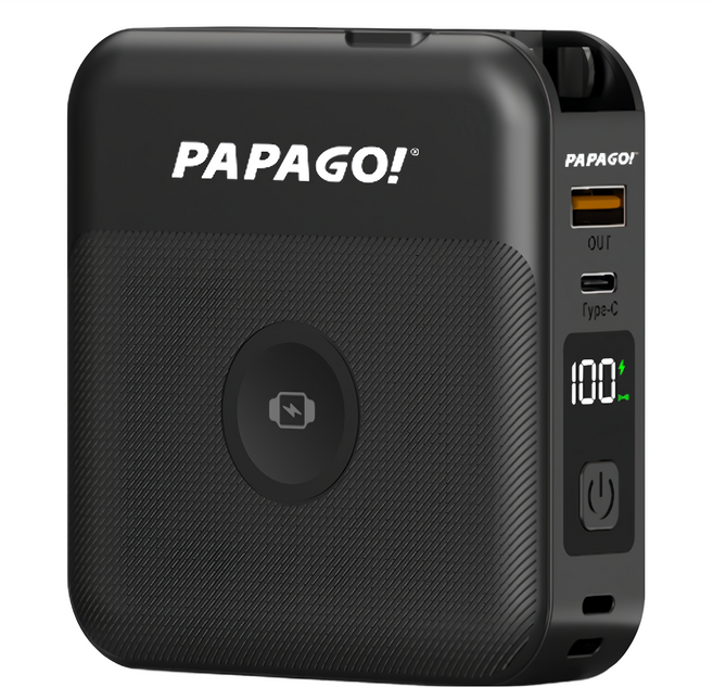 PAPAGO 第三代 多功能行動電源 10000mAh 原廠保固, BS-WL720, 黑色