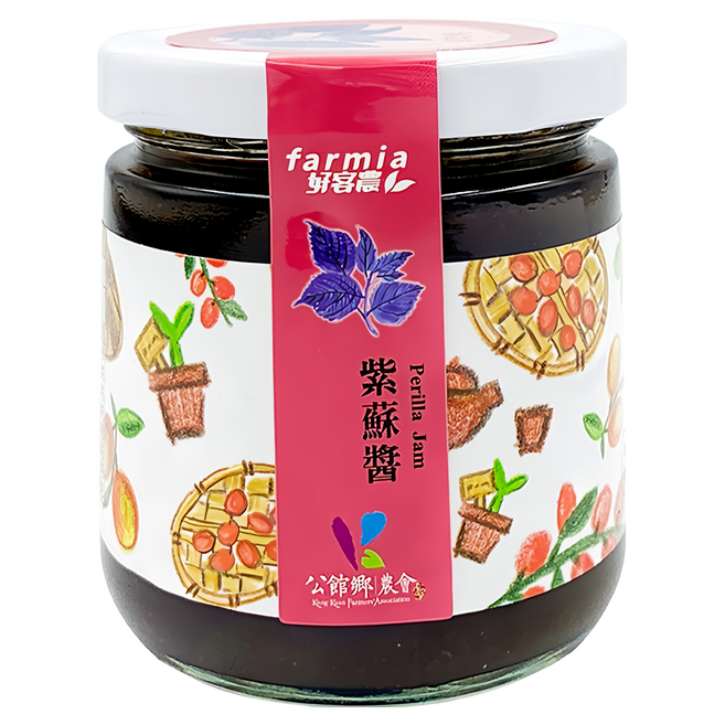 公館鄉農會 紫蘇醬, 225g, 1罐