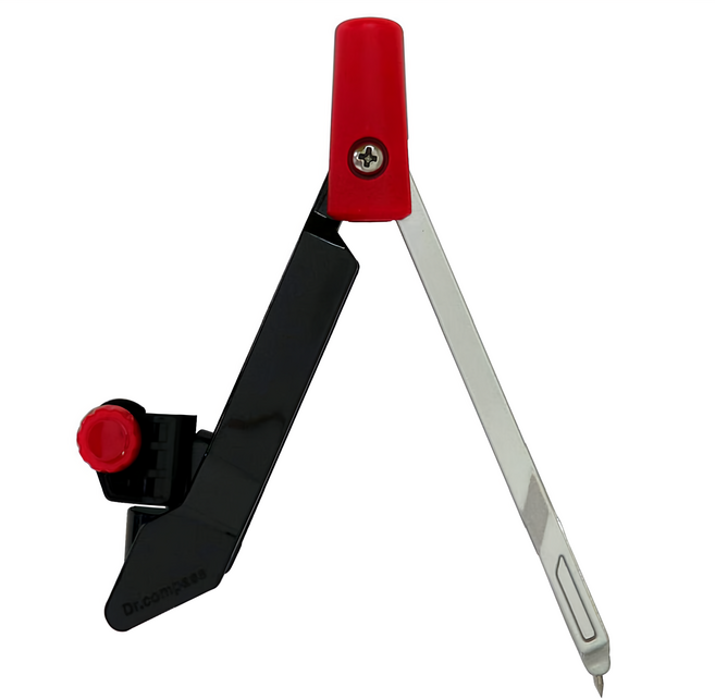 KUTSUWA 三角形變型圓規 CP214BK 黑色, 1個