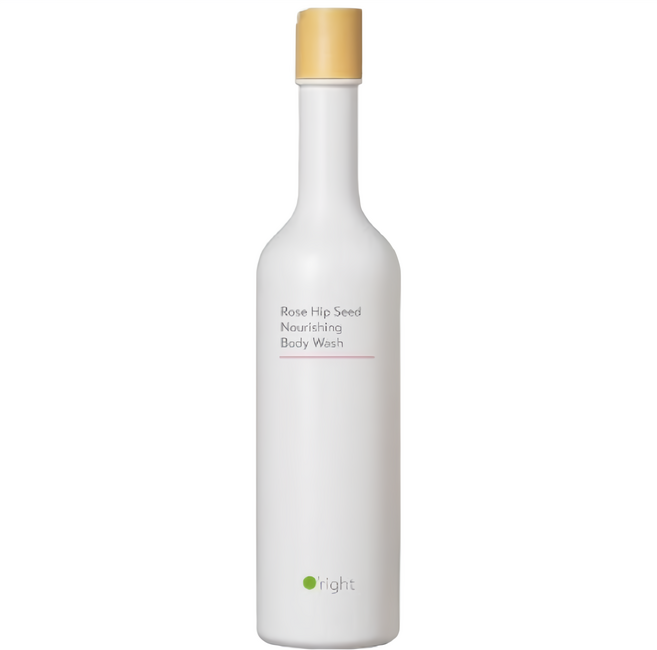 O'right 歐萊德 玫瑰果潤澤沐浴乳 400mL 柔軟淨膚 深層滋養, 1瓶