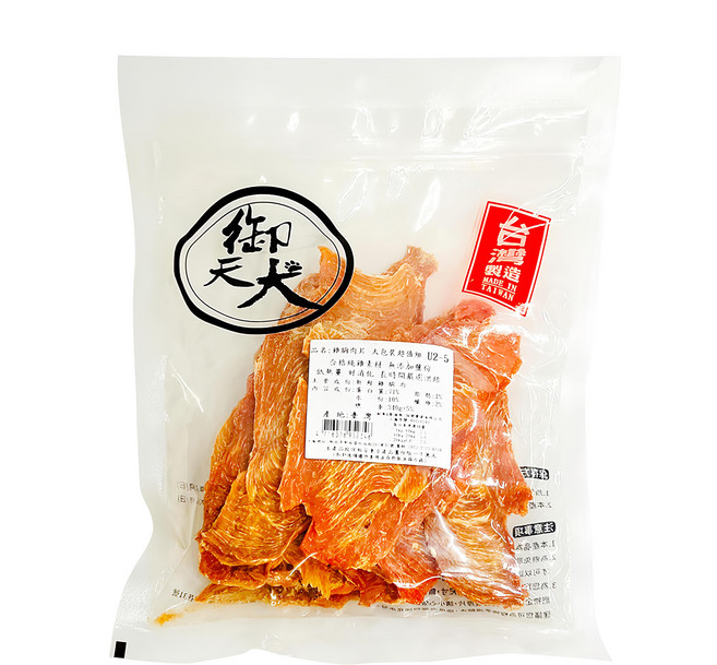 御天犬 犬零食, 1包, 340g, 雞胸肉片