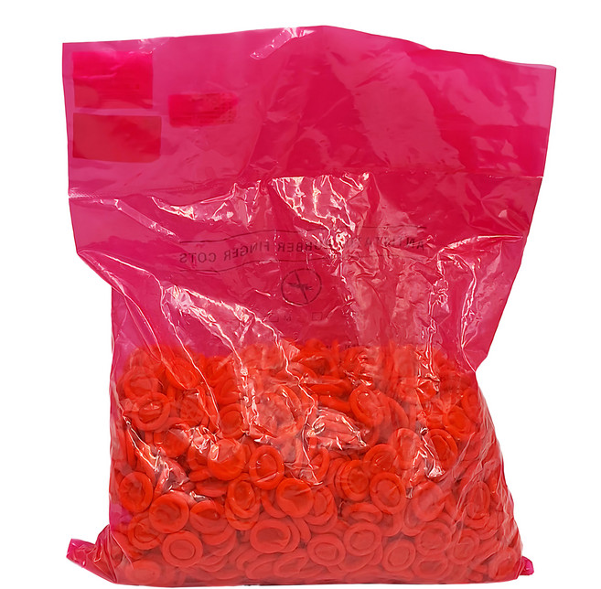 防靜電天然乳膠指套 S 500g, 1170顆, 1包