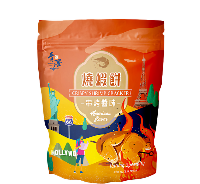 青澤 燒蝦餅, 100g, 1包