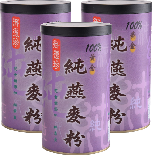 御復珍 純燕麥粉, 400g, 3罐