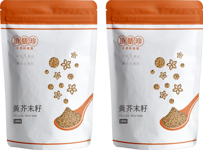頂膳珍 黃芥末籽, 100g, 2包