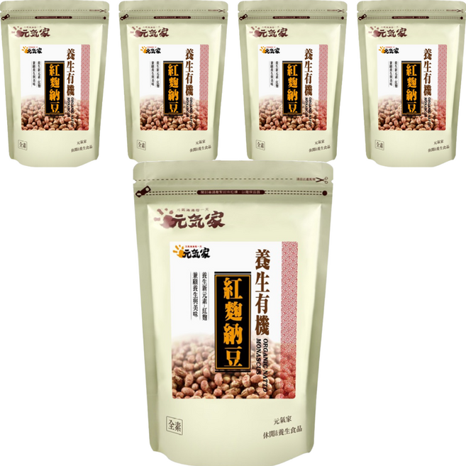 元氣家 養生紅麴納豆, 200g, 5包