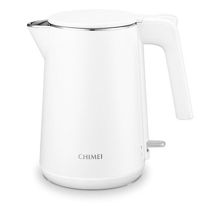 CHIMEI 奇美家電 304不鏽鋼雙層防燙快煮壺 雲朵白 1L, KT-10YPW1