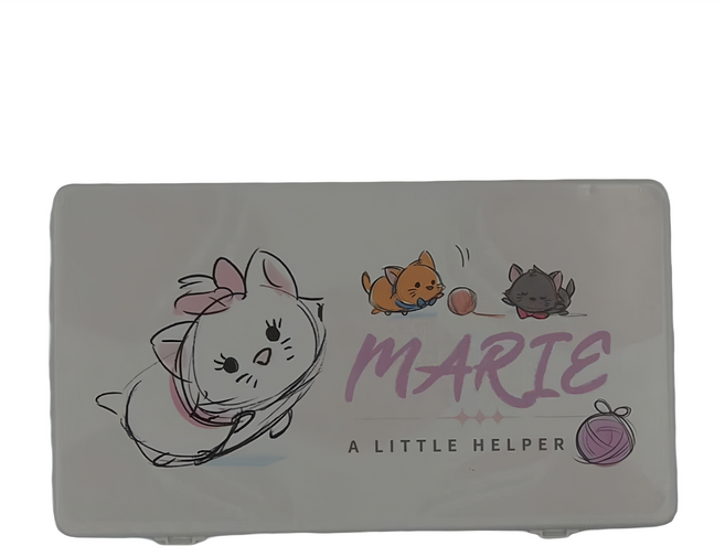 收納王妃 迪士尼 隨身口罩盒, 毛球瑪麗貓, 2個