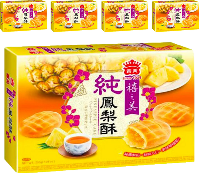 義美 禧之美純鳳梨酥, 200g, 5盒
