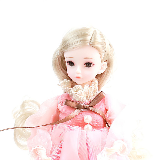 Sariel Celebrities 名人球體關節娃娃 克蘿伊, 30cm, 克蘿伊 粉色洋裝 多色, 1個