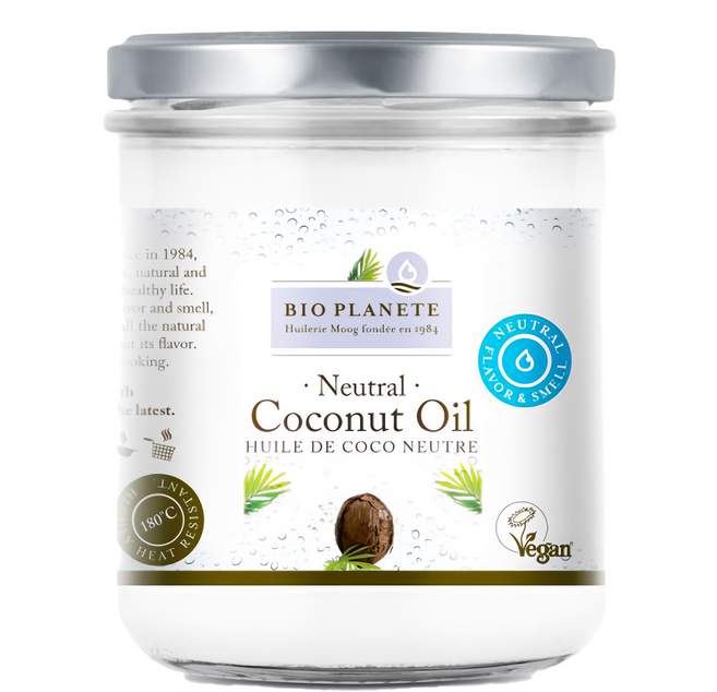 BIO PLANETE 碧歐星球 天然冷壓初榨去味椰子油, 400ml, 1罐