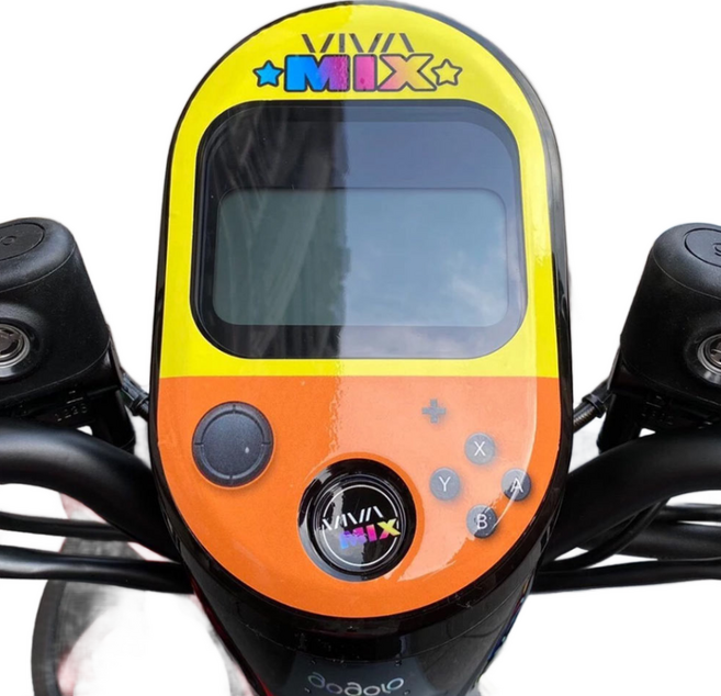 GOGORO MIX 造型儀表, 黃色 + 燻黑膜, 1個