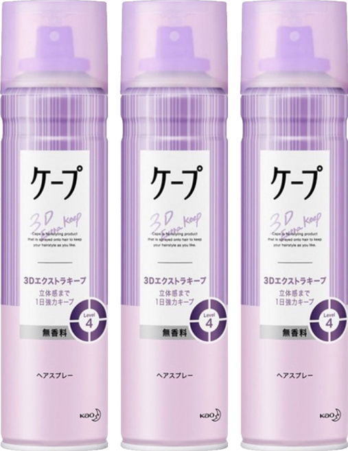 Kao 花王 Cape 定型噴霧 3D蓬鬆 無香型 180g, 3件